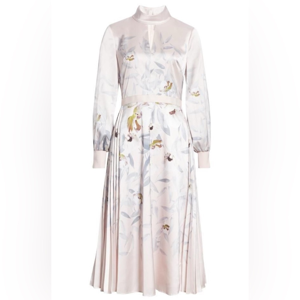 Ted Baker Floral Long Sleeve Dress Size 1